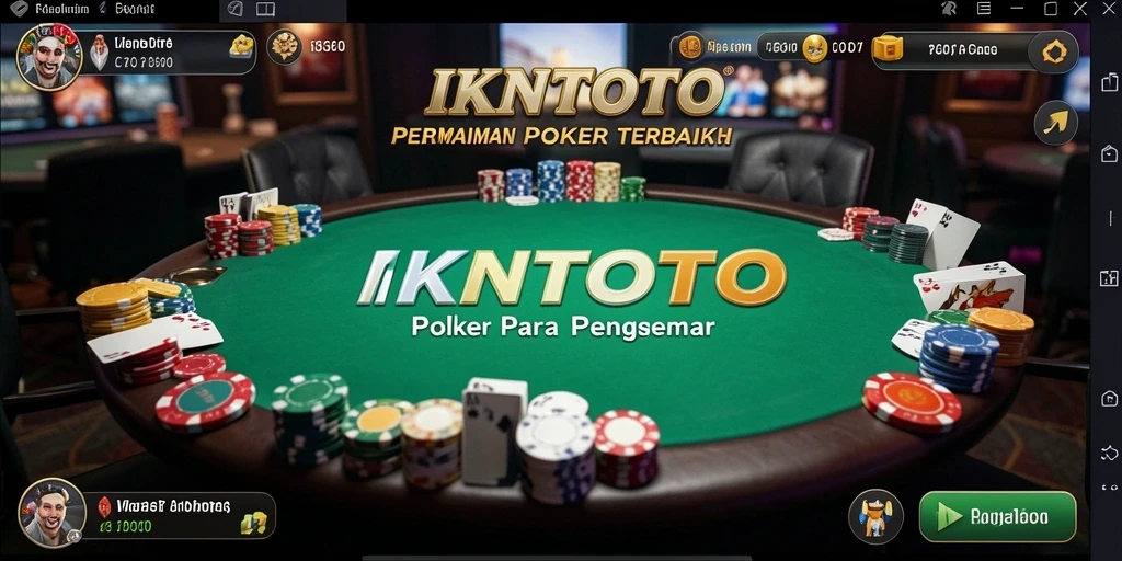 Tampilan gameplay menarik dari IKNTOTO yang menunjukkan aksi Poker seru.