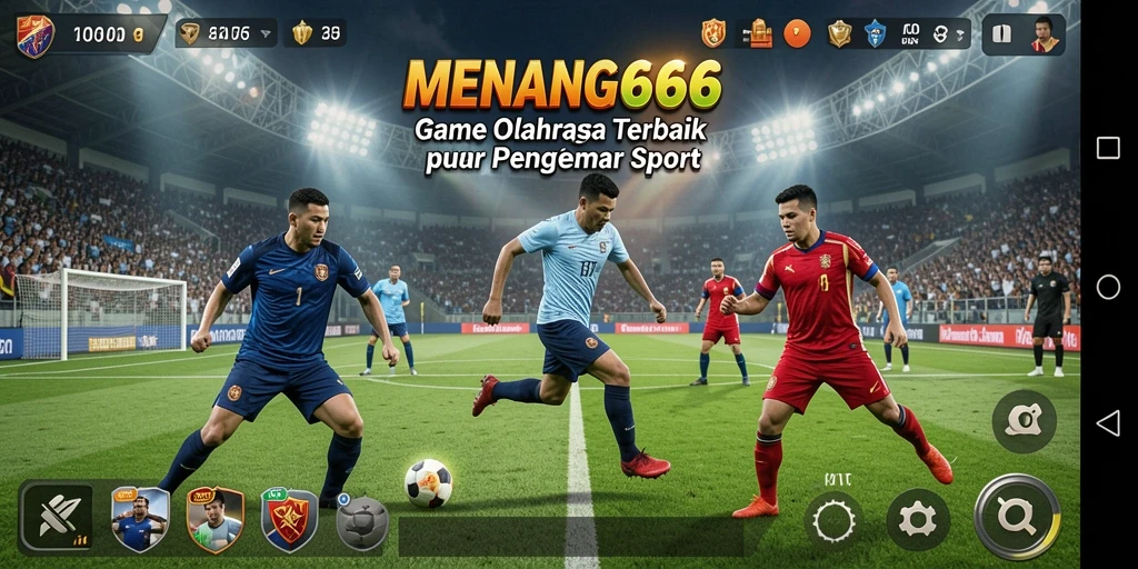 Gameplay MENANG666 yang menampilkan aksi olahraga yang intens.