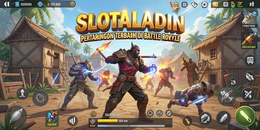 Tampilan gameplay SLOTALADIN yang seru dan mendebarkan.