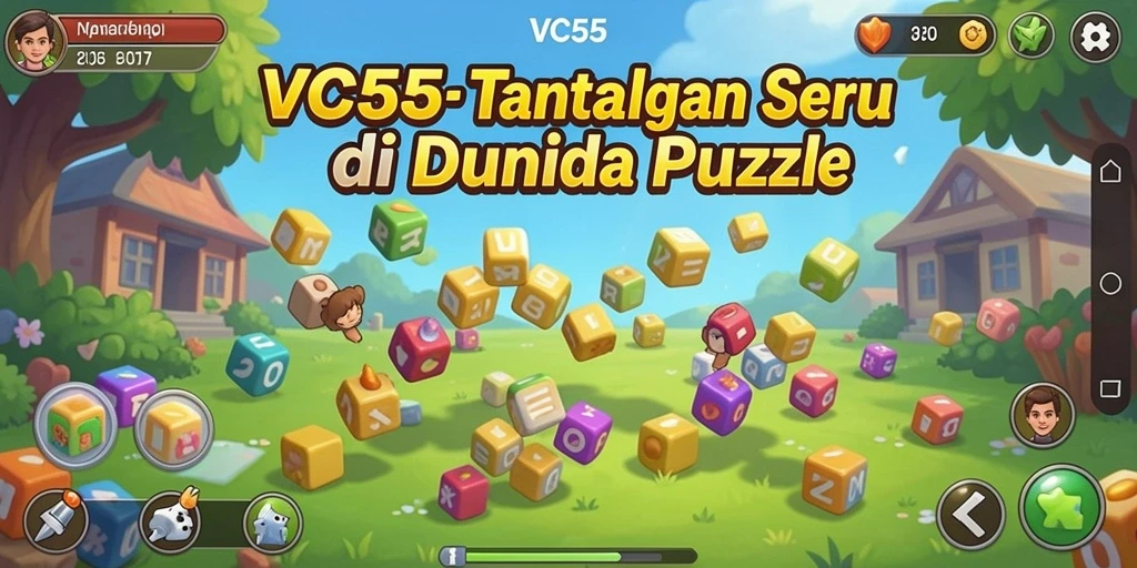 Tampilan gameplay Puzzle di VC55 yang menantang dan menarik.